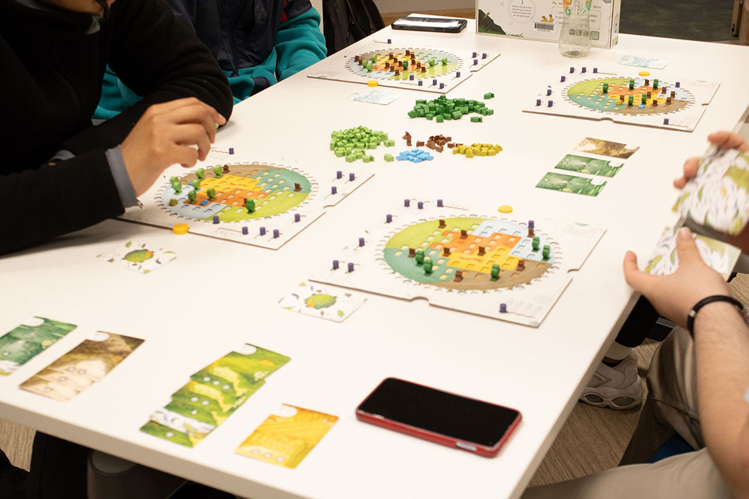 Une partie de jeu de société