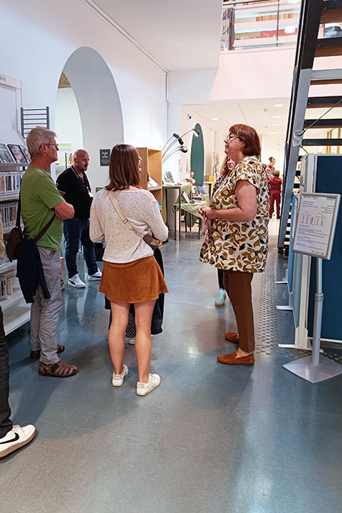 Le public était au rendez-vous pour visiter la BU des Tertiales durant les Journées Européennes du Patrimoine 2025
